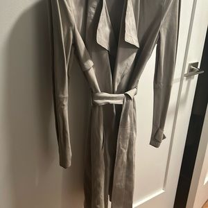 leather,pony hair with removable fur collar 2nd item Hugo Boss,smooth trench coa